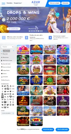 l'application et interface SPINATRA CASINO