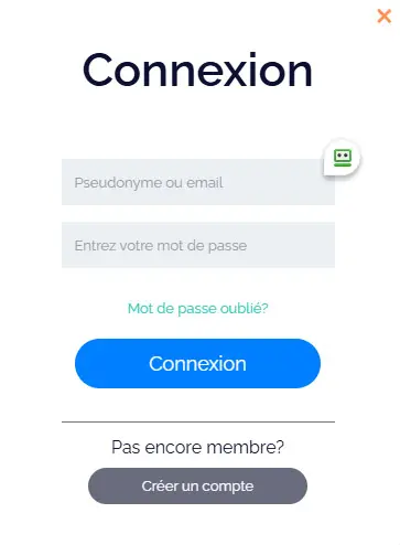 Connexion des membres du Spinatra Casino