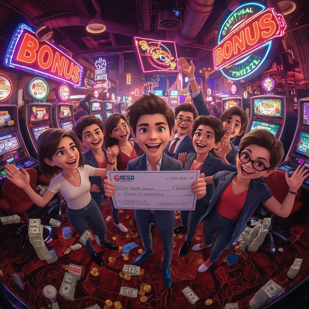 bonus dans les mains de l'homme au casino SPINATRA CASINO