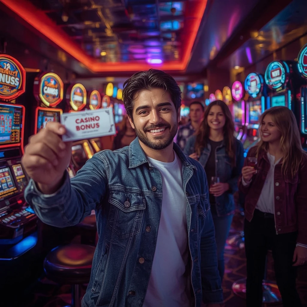 une personne tenant un bonus Spinatra Casino